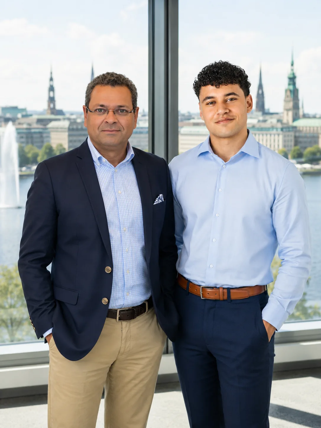 Niclas und Frank Barthélemy, Gründer von scoreprise.AI